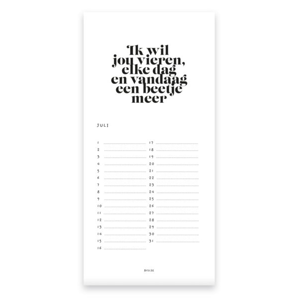 Verjaardagskalender BYILSE - Afbeelding 3