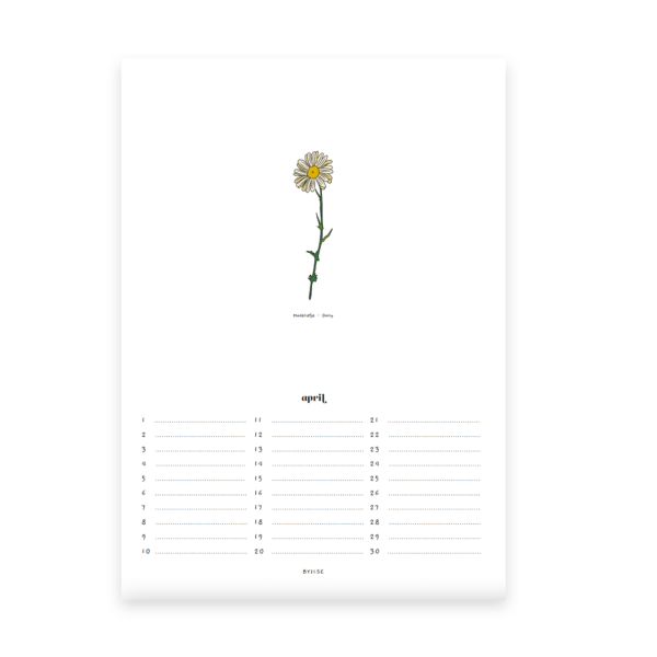 Verjaardagskalender BYILSE - geboortebloemen - Afbeelding 4