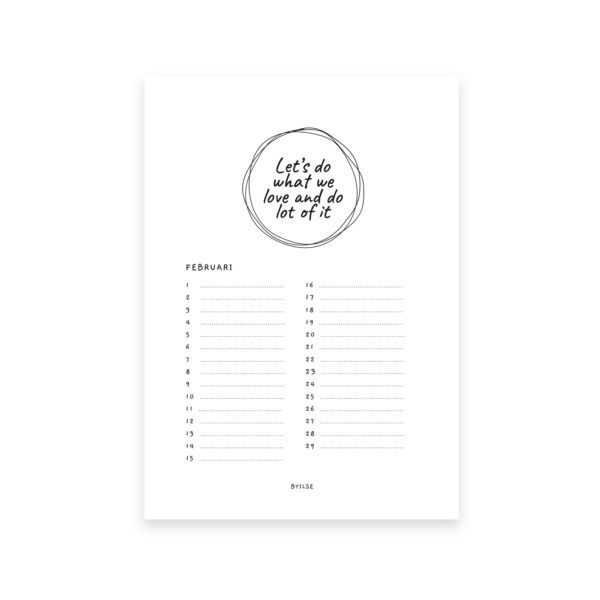 Verjaardagskalender BYILSE - A5 - Afbeelding 5