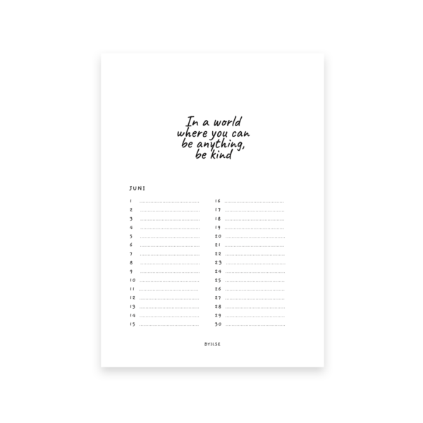 Verjaardagskalender BYILSE - A5 - Afbeelding 4