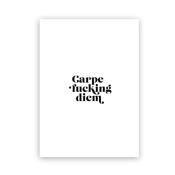 Kaartje - Carpe f* diem